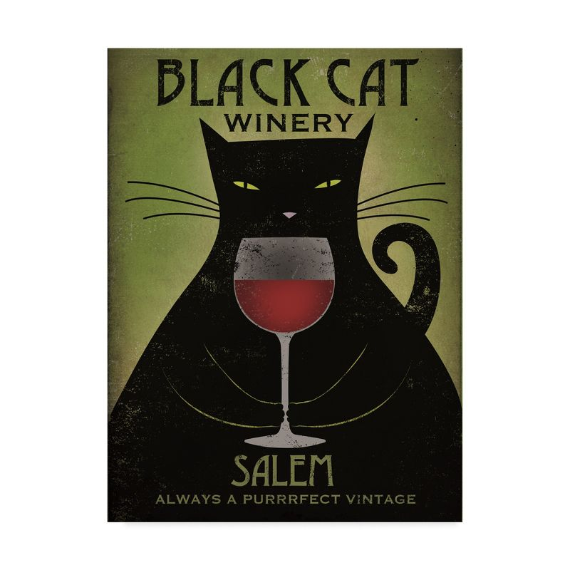 Trademark Fine Art -Ryan Fowler 'Black Cat Winery Salem' Canvas Art - 32''x24''