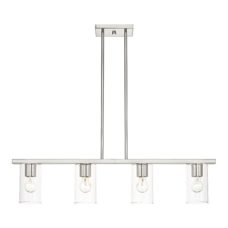 Livex Lighting Zurich 4 - Light Chandelier in  Brushed Nickel