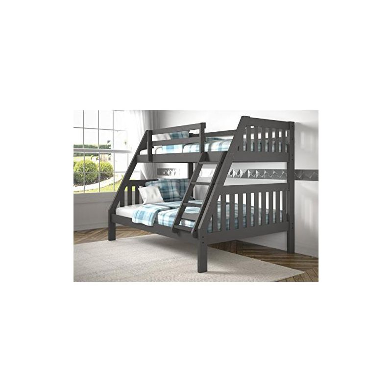 Donco Kids Austin Mission Twin Over Full Dark Grey Bunkbed