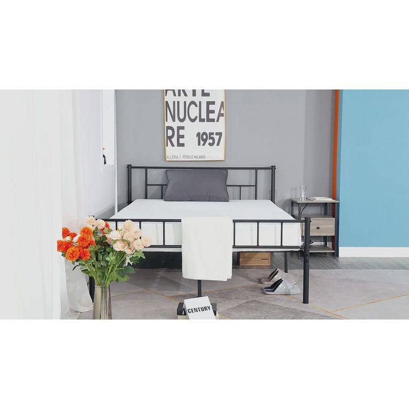 FDW 8 inch Twin Gel Memory Foam Mattress Wave Comfort Foam Mattress 8 inch Mattress, CertiPUR-US Certified,,White Twin