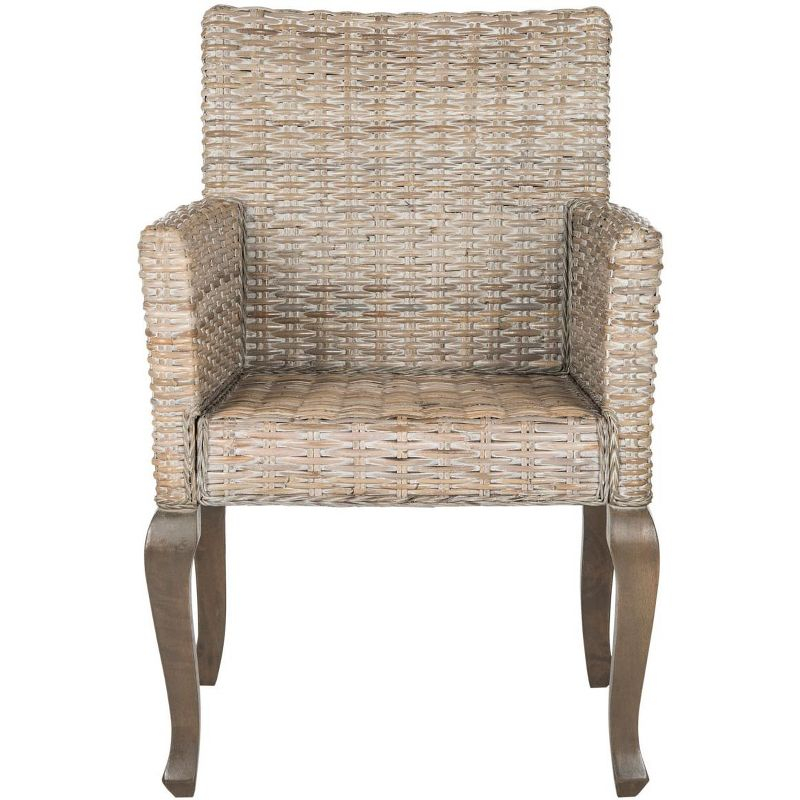 Armando 18" H Dining Chair (Set of 2) - SEA8019 - White Washed - Safavieh