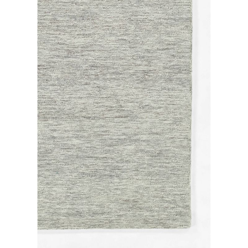 Momeni 5'x8' James Solid Handtufted Area Rug Light Gray: Wool, Low Pile, Rectangle, Indoor, Vacuum Care