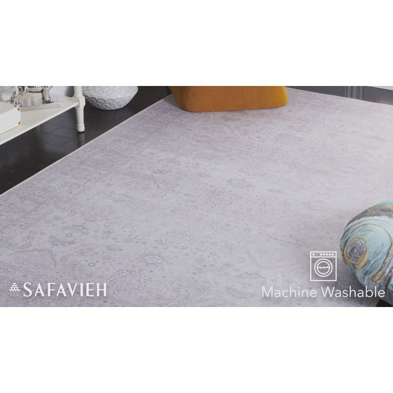 Tucson TSN199 Power Loomed Machine Washable Area Rug - Beige/Beige - 6'x9' - Safavieh.