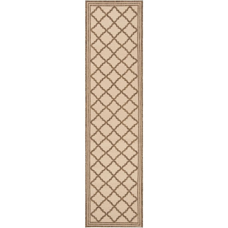 Beach House BHS121 POWER LOOMED Indoor/Outdoor Runner Rug - Cream/Beige - 2'2"x6' - Safavieh