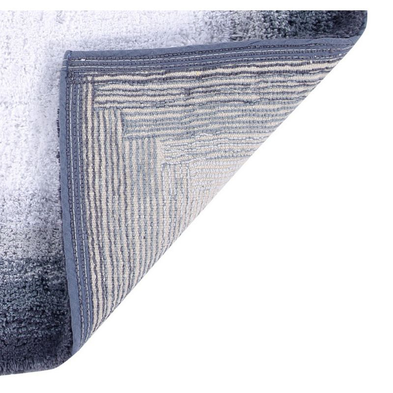 Better Trends Torrent 100% Cotton Tufted Non- Slip Backing 2 Pc (17"x24"|20"x20") Bath Rug Set - Gray