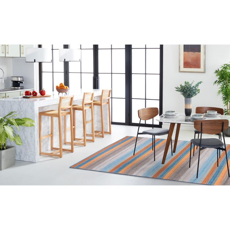 Montauk MTK851 Hand Woven Area Rug - Grey/Orange - 8'x10' - Safavieh.
