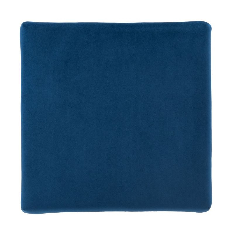 Fleur Square Ottoman - Navy/Gold - Safavieh