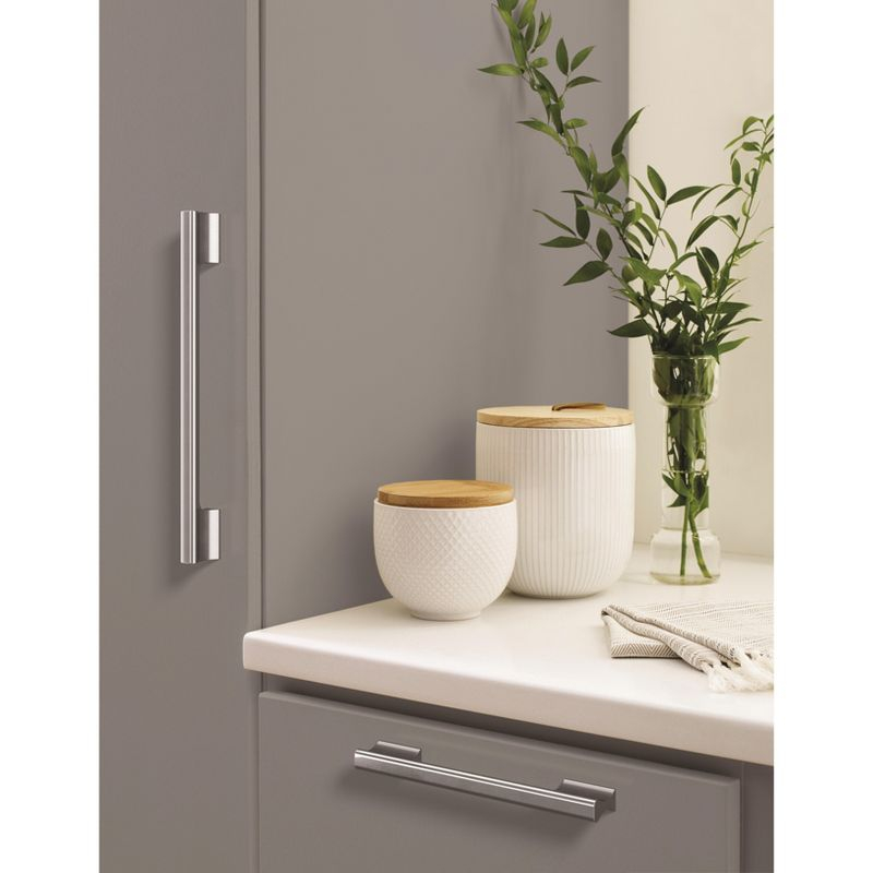 Amerock Status 6-5/16 inch (160mm) Center-to-Center Polished Chrome Cabinet Pull