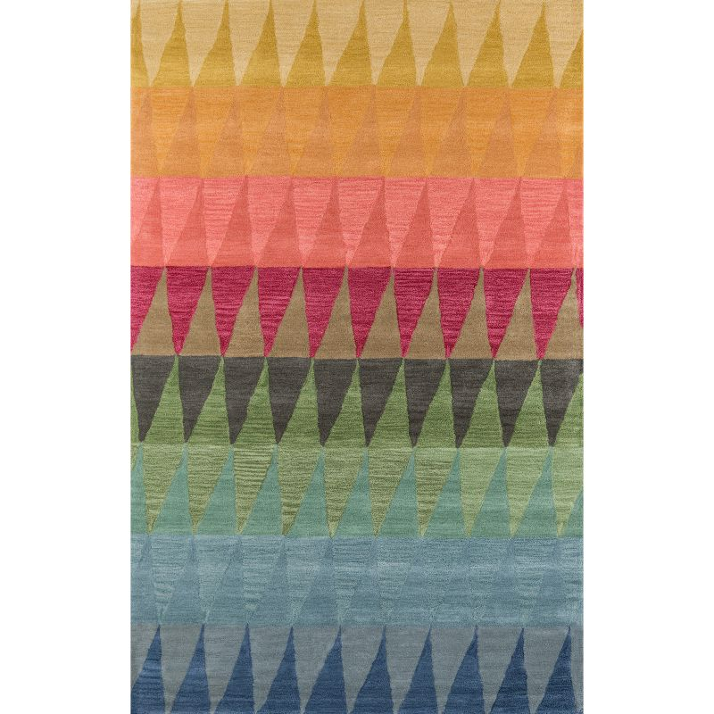 5'x8' Carter Area Rug Blue/Yellow/Multi - Momeni