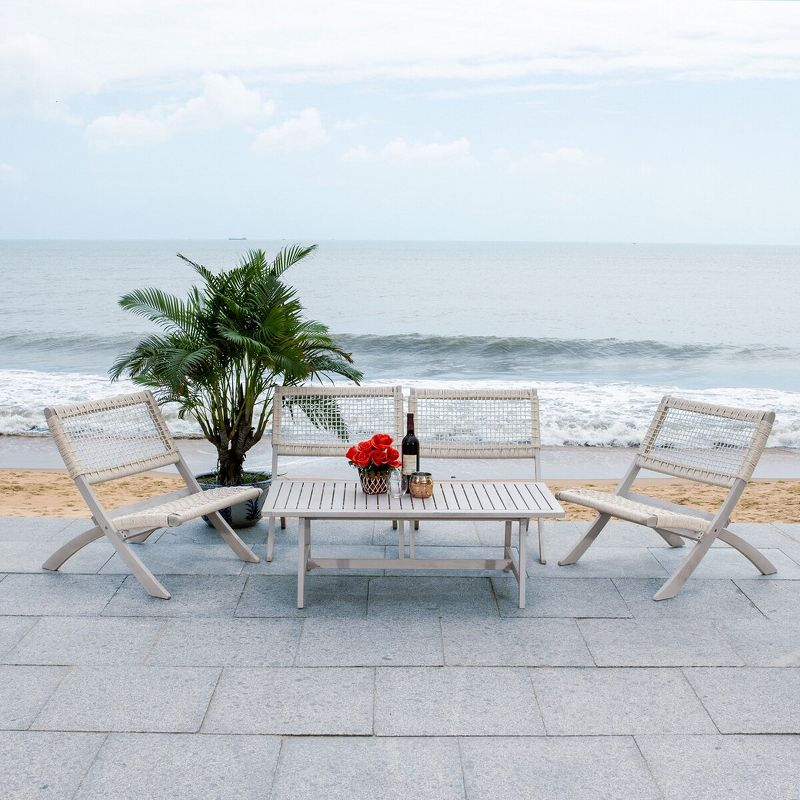 Blaze Living Set - Indoor/Outdoor - PAT7080 - Grey/Grey - Safavieh
