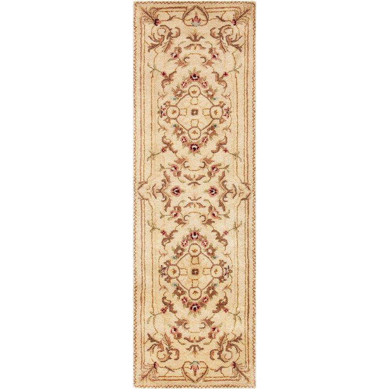Empire EM823 Hand Tufted Indoor Runner - Beige/Light Gold - 2'6"x12' - Safavieh