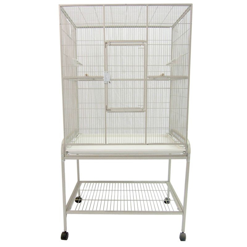 A&E Cage Company Flight Stand & Cage Bird Cage - Gray S