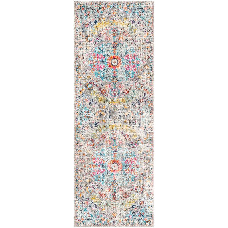 2'7"x7'3" Abby Traditional Rugs Gray - Artistic Weavers: Stain & Fade-Resistant Runner, Medium Pile, Polypropylene