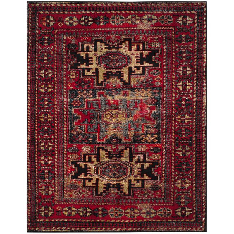 Vintage Hamadan VTH213 Power Loomed Indoor Area Rug - Red/Multi - 10'6"x14' - Safavieh