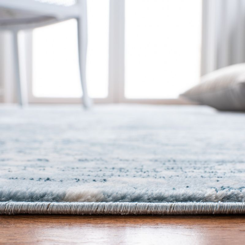 Martha Stewart Isabella - MSR0953 - Indoor Power Loomed Area Rugs - Denim Blue/Ivory - 5'3"x7'7"