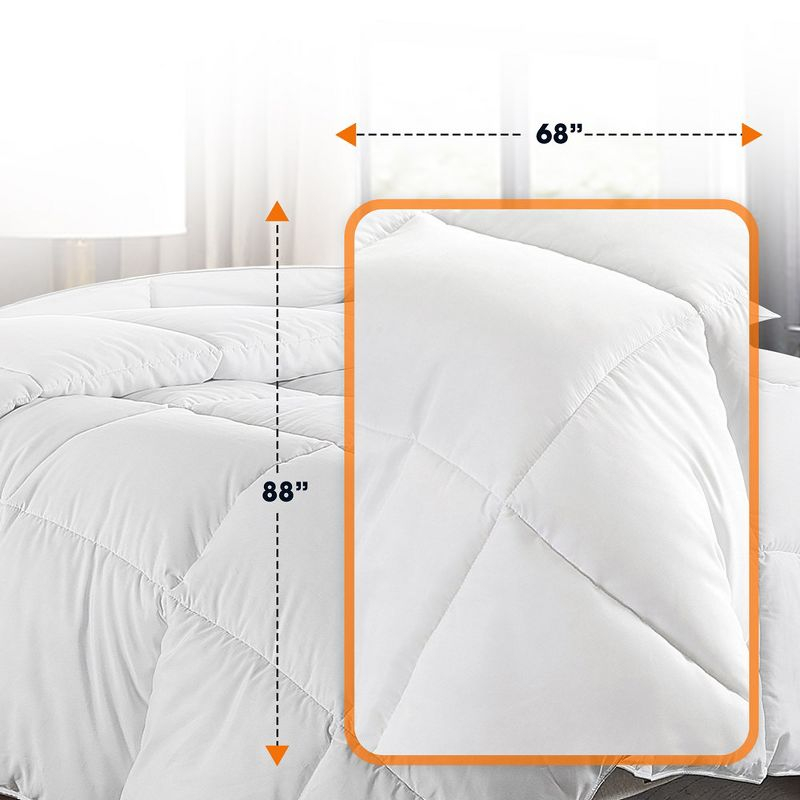 Cheer Collection Down Alternative Hypoallergenic Comforter - White (Twin)