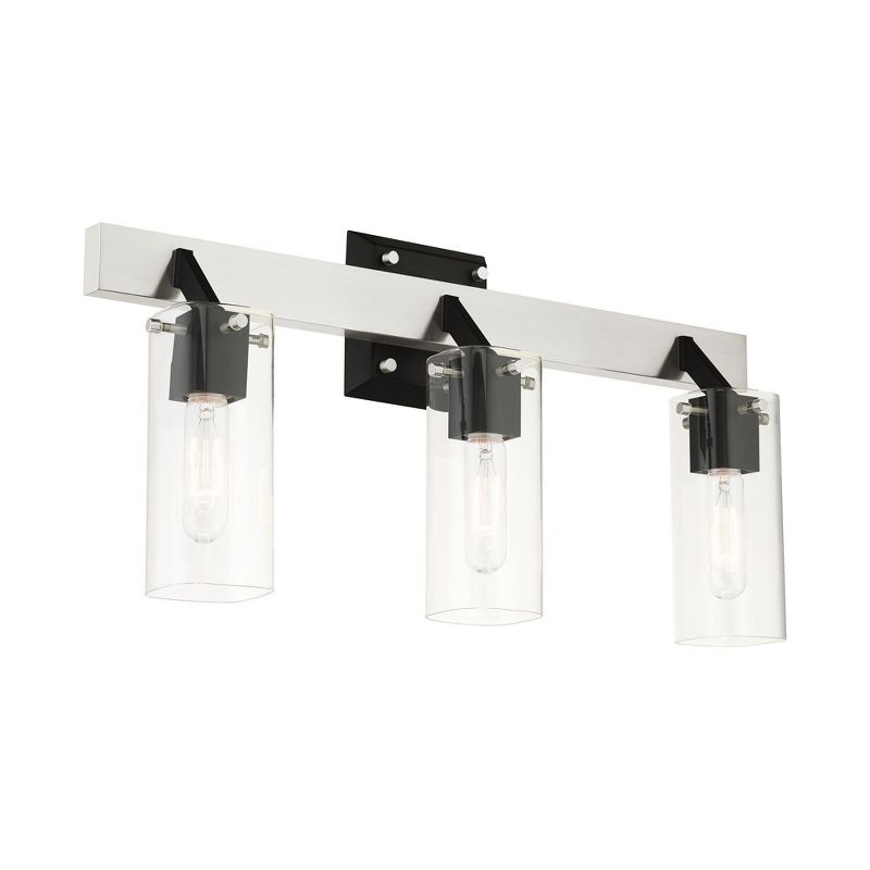 Livex Lighting Beckett 3 - Light Vanity in  Brushed Nickel