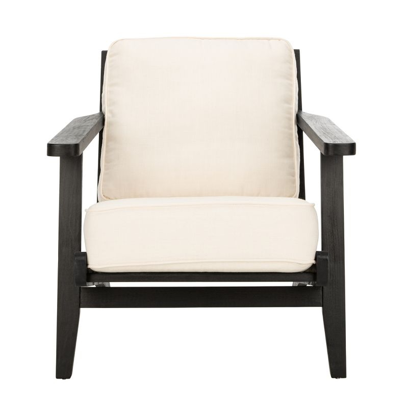 Nico Mid Century Accent Chair - ACH4501A - Bone/Black - Safavieh