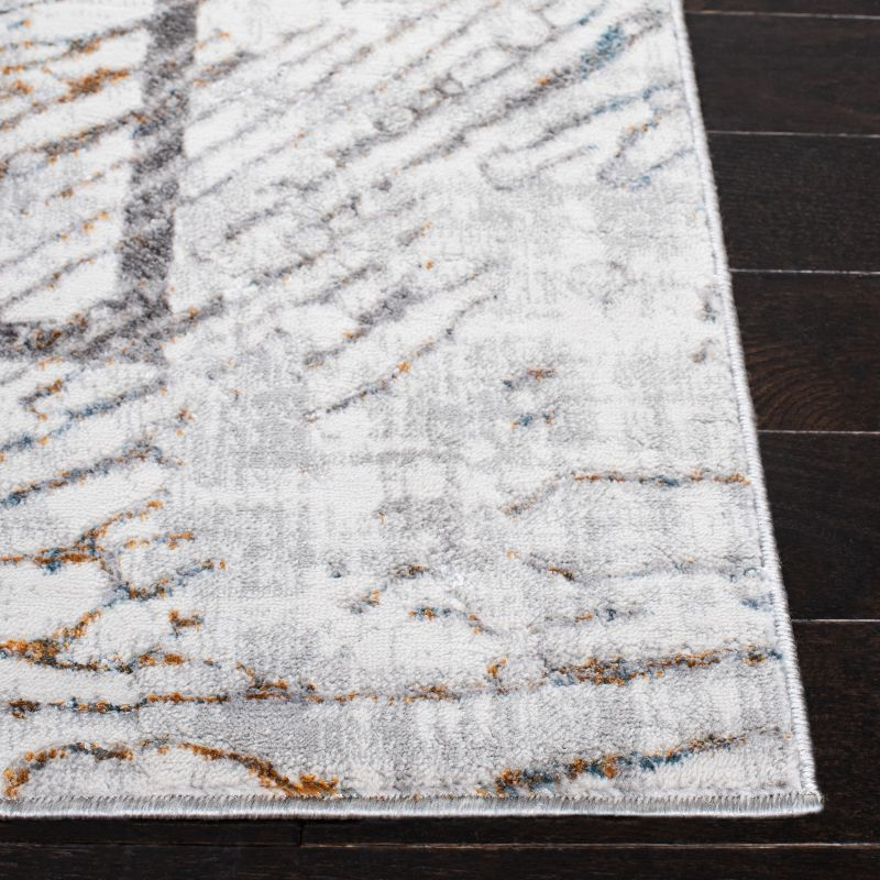 Sonoma SON355 Power Loomed Indoor Runner Rug - Ivory/Grey - 2'2"x9' - Safavieh