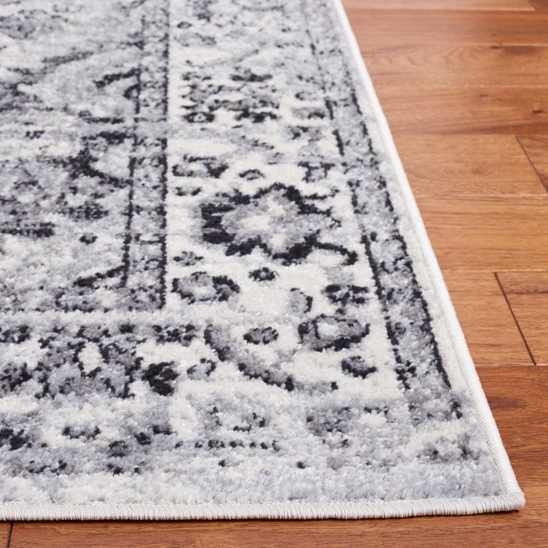 Madison MAD154 Power Loomed Indoor Accent Rug - Grey/Black - 3'x5' - Safavieh