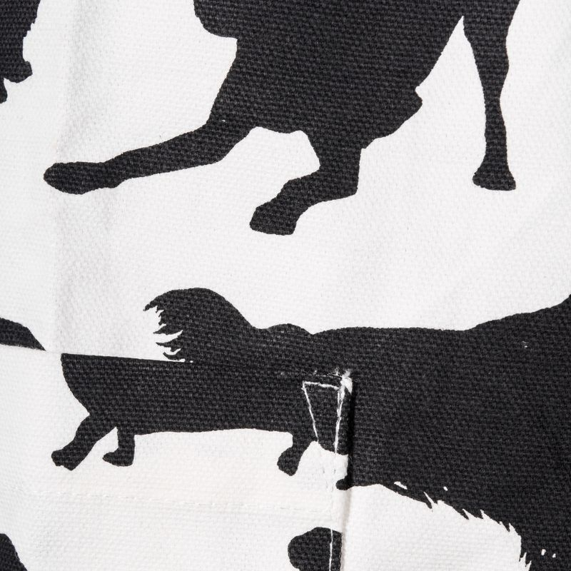 Design Imports  Dog Print Chef Apron, Black/White