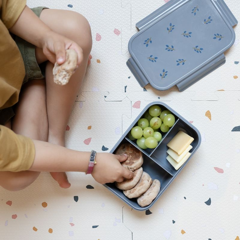 3 Sprouts Recycled Plastic Bento Box - Blueberry Blue