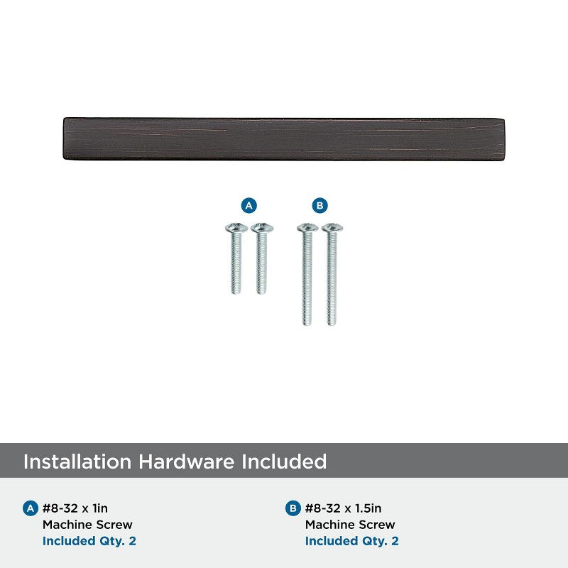Amerock Monument 3-3/4 inch (96mm) Center-to-Center Oil-Rubbed Bronze Cabinet Pull