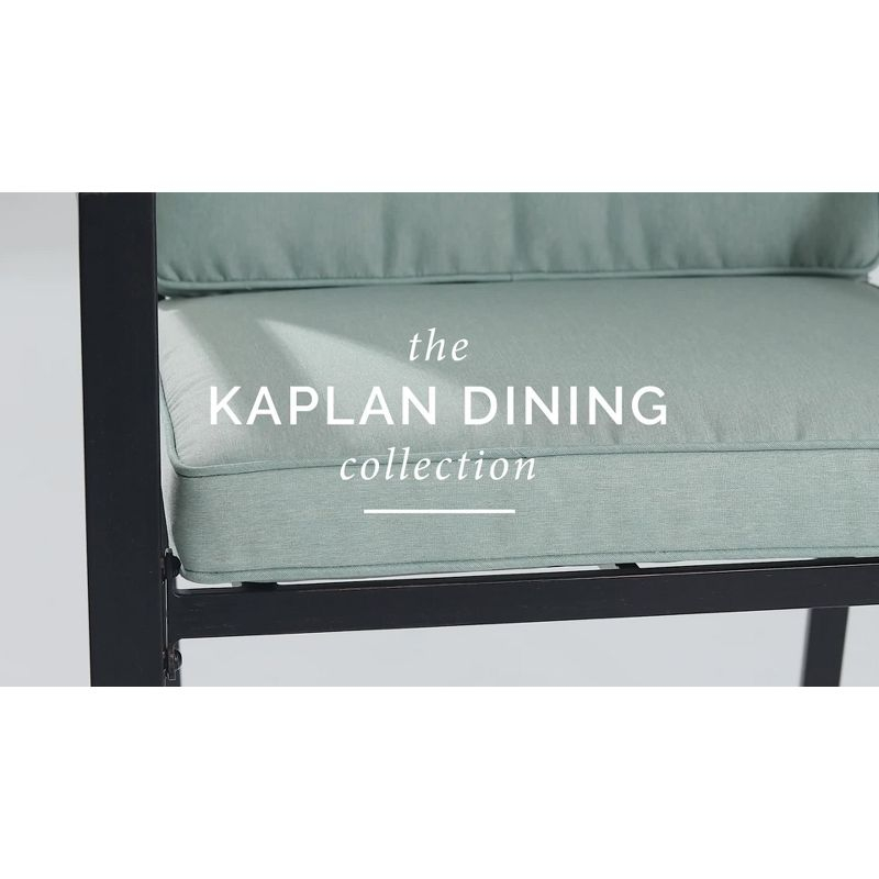 3pc Kaplan Outdoor Steel Chat Set Oatmeal/Bronze - Crosley
