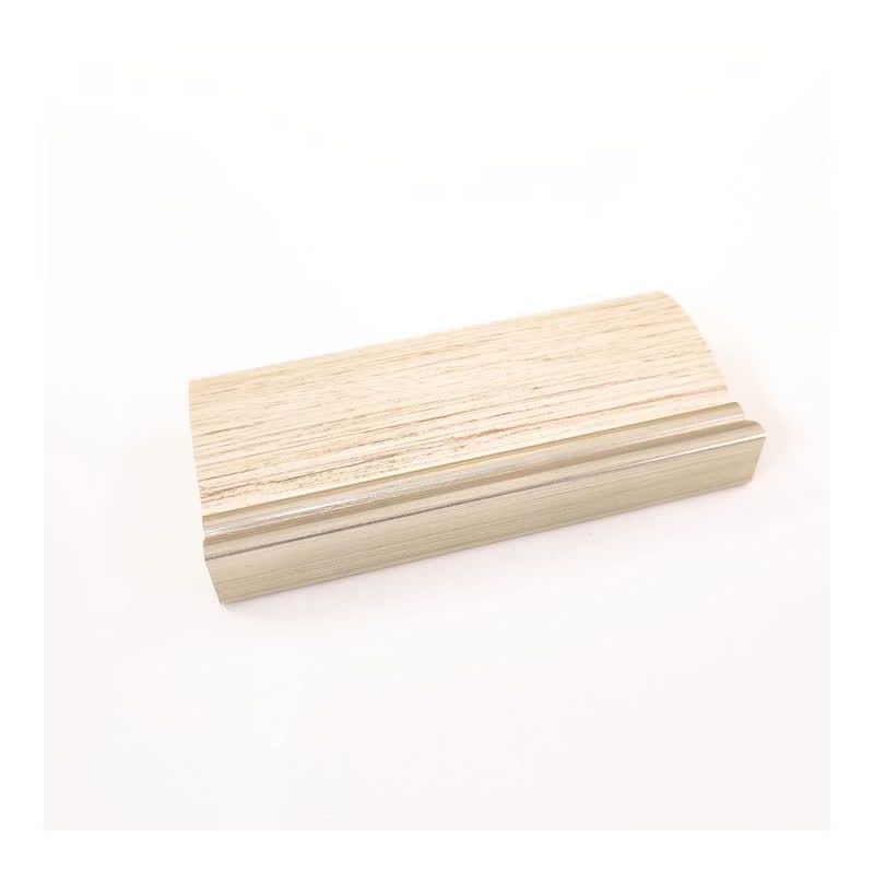 41"x29" Non-Beveled Cottage Wood Bathroom Wall Mirror White/Silver - Amanti Art: Modern Rectangle, Wall Mount, Wood Frame