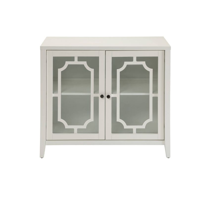 Acme Furniture Ceara Decorative Storage Cabinet White Finish