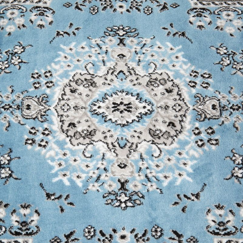 Home Dynamix Premium Sakarya Traditional Medallion Area Rug, Blue/Grey, 9'2"x12'5"