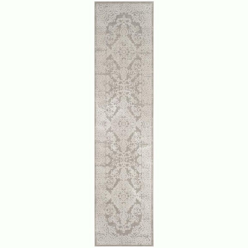 Princeton PRN713 Power Loomed Indoor Runner Rug - Grey/Beige - 2'x10' - Safavieh.
