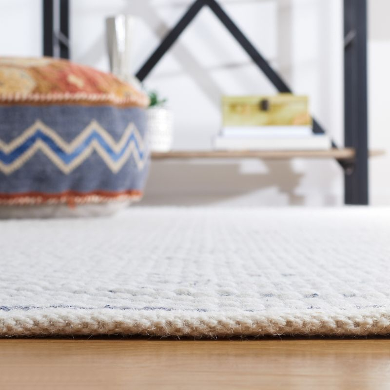 Vermont VRM650 Flat Weave Indoor Area Rug - Navy - 6'x6' - Safavieh