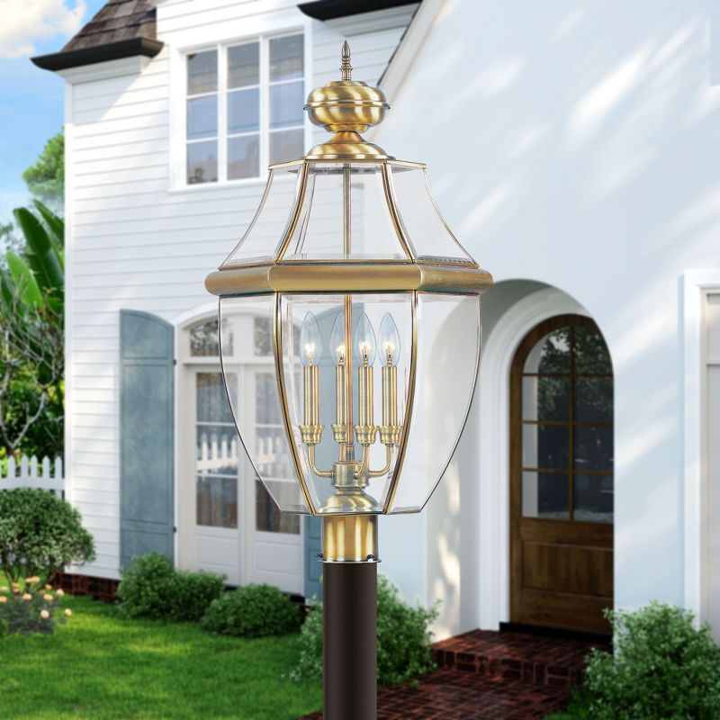 Livex Lighting Monterey 4 - Light Lantern in  Antique Brass