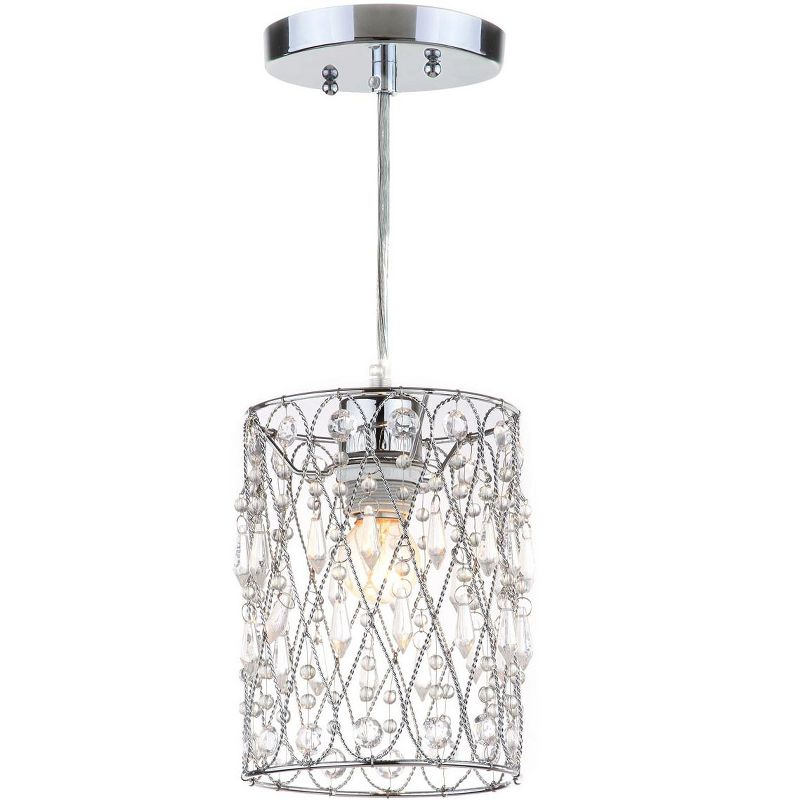 Vega Chandelier - LIT4442 - Clear/Chrome - Safavieh