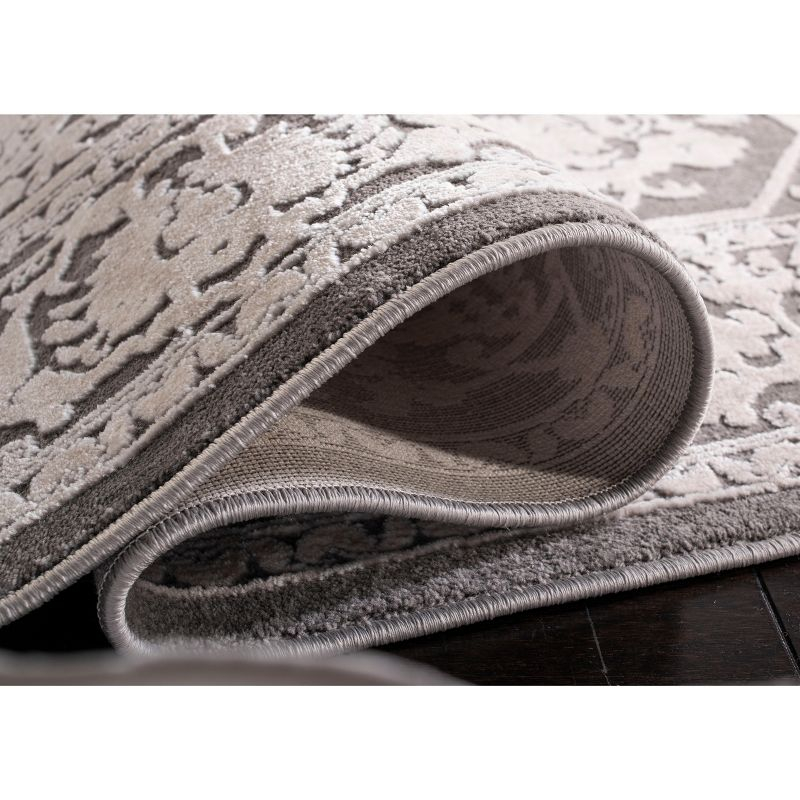 Reflection RFT665 Power Loomed Accent Rug - Dark Grey/Cream - 2'3"x3' - Safavieh.