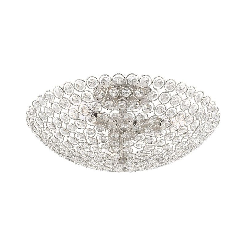 Livex Lighting Cassandra 3 - Light Flush Mount in  Brushed Nickel