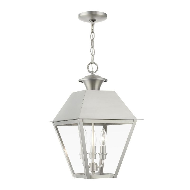 Livex Lighting Wentworth 3 - Light Pendant in  Brushed Nickel
