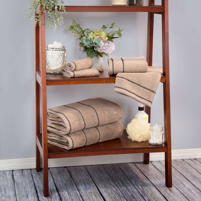 12-Piece Cotton Towel Set, Taupe