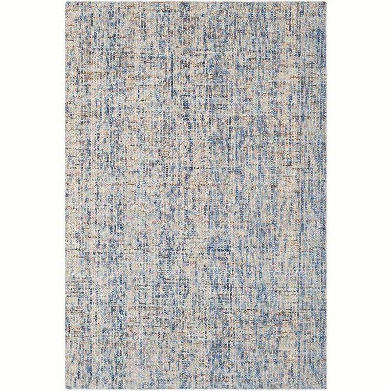 Abstract ABT468 Handmade Indoor Area Rug - Dark Blue/Rust - 4'x6' - Safavieh