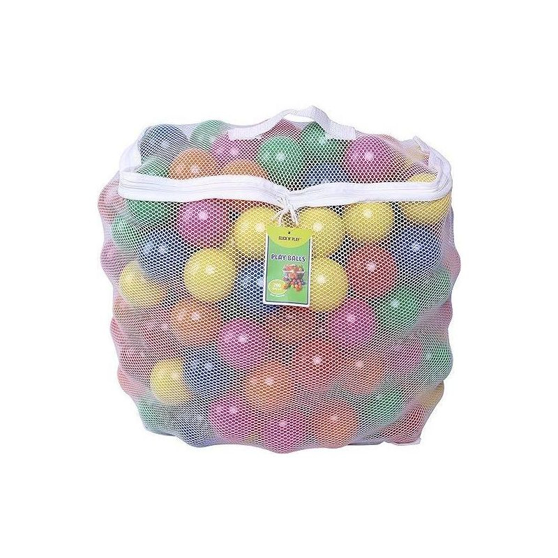 Click N' Play Phthalate & BPA Free Plastic Balls for Ball Pit, Multicolored