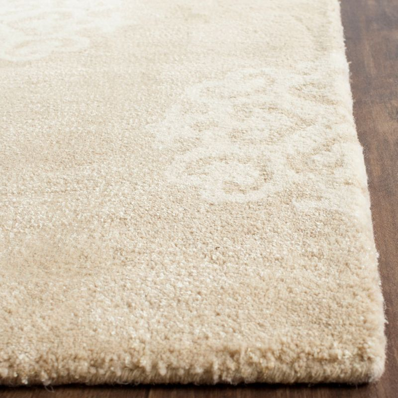 Soho SOH724 Hand Tufted Indoor Area Rug - Beige/Ivory - 6'x6' - Safavieh