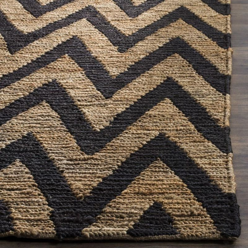 Organica ORG515 Hand Knotted Indoor Area Rug - Black/Natural - 4'x6' - Safavieh.