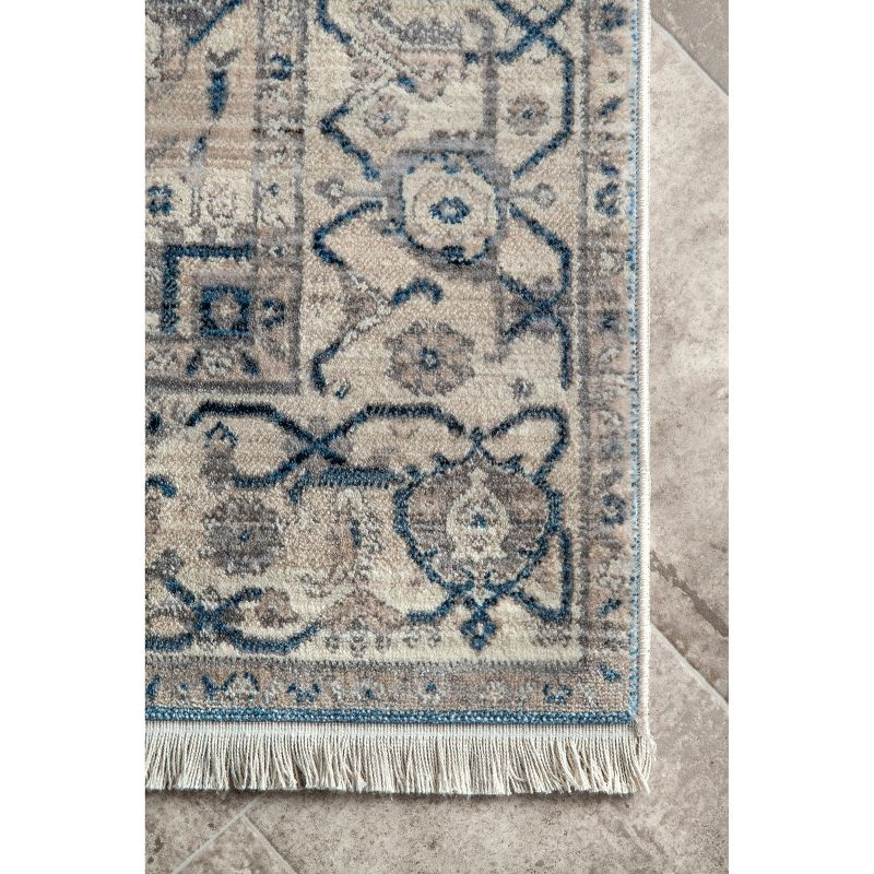Nuloom Harriet Oriental/Persian 4x6 Indoor Area Rug for Living Room Bedroom Dining Room Kitchen, Grey/Multicolor