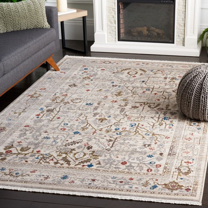 Vintage Persian VTP427 Power Loomed Indoor Area Rug - Ivory/Sage - 4'x6' - Safavieh