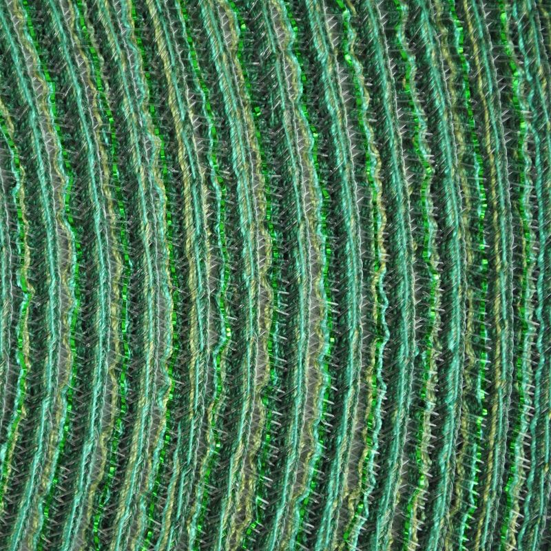 DII Metallic Woven Round Placemat, Green, 15" Diameter