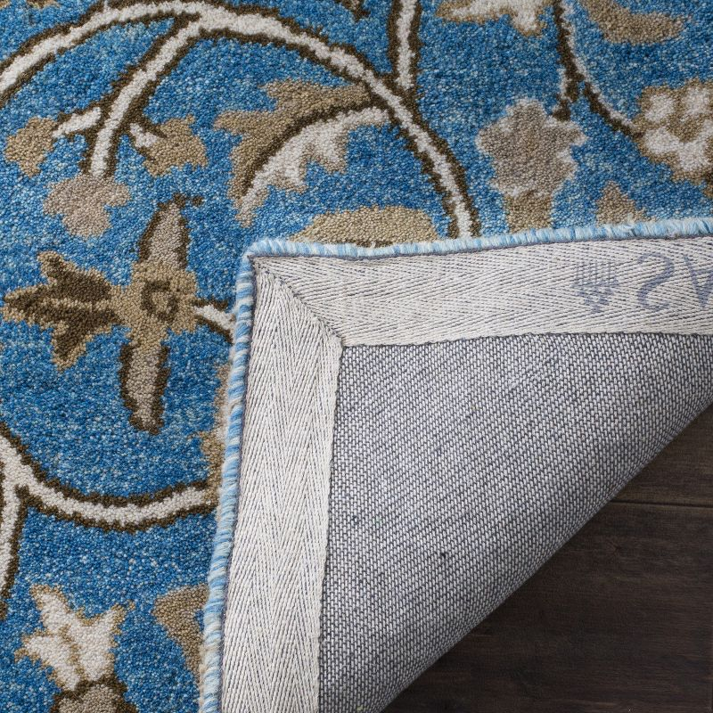 Bella BEL673 Hand Tufted Area Rug - Blue/Taupe - 6'x9' - Safavieh.