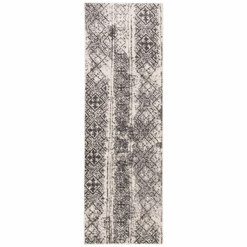 Adirondack ADR111 Machine Made Indoor Accent Rug - Silver/Black - 2'-6"x4' - Safavieh