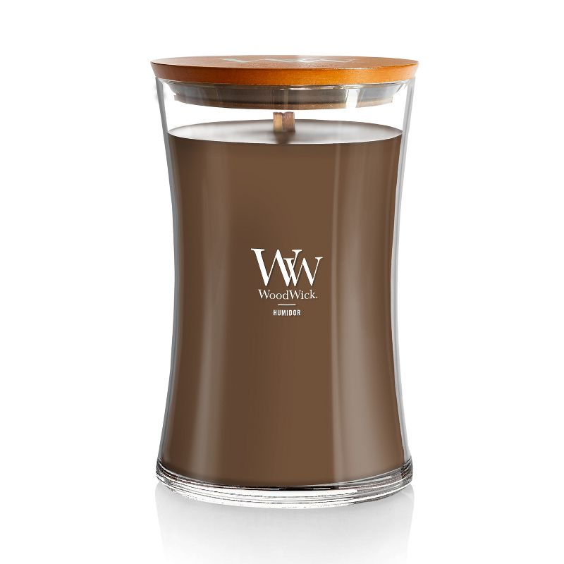 21.5oz Large Hourglass Jar Candle Humidor - WoodWick