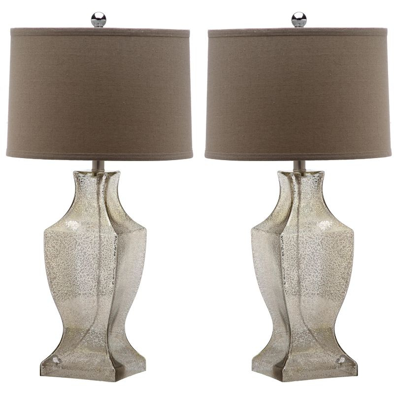 Glass Bottom Lamp (Set of 2) - 29 Inch Height - LIT4156 - Bronze - Safavieh